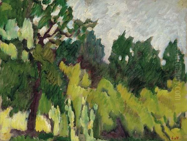 Les Arbres Oil Painting by Louis Valtat