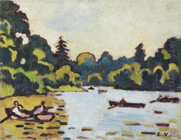 Bois De Boulogne Oil Painting by Louis Valtat