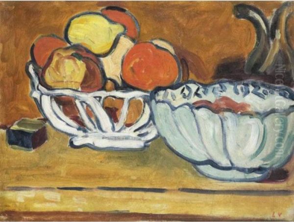 Corbeille De Fruits Oil Painting by Louis Valtat