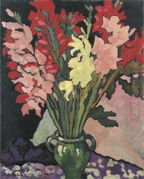 Bouquet De Glaieuls Oil Painting by Louis Valtat