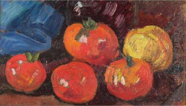 Tomatoes Oil Painting by Louis Valtat