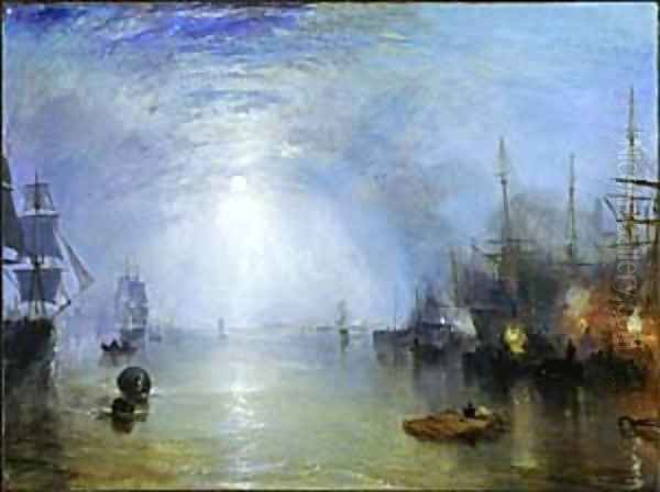 Keelmen Heaving in Coals by Moonlight Oil Painting by Joseph Mallord William Turner