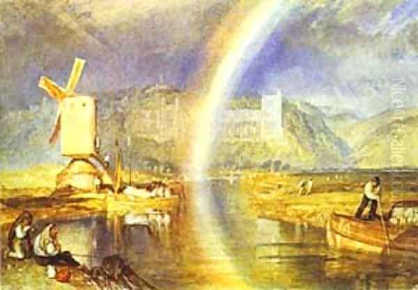 Arundel Castle With Rainbow 1824 Oil Painting by Joseph Mallord William Turner