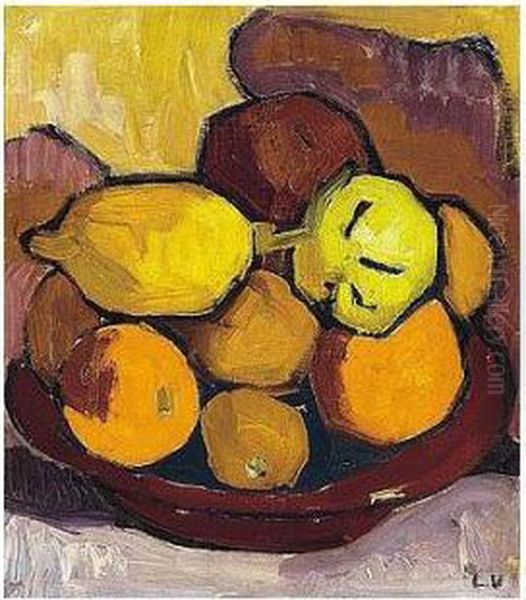 Nature Morte Aux Agrumes Oil Painting by Louis Valtat