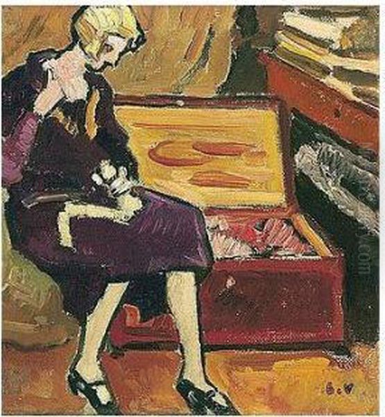 Femme Au Coffre Oil Painting by Louis Valtat