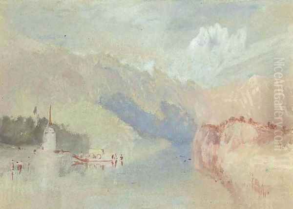 A view on the Rhine Oil Painting by Joseph Mallord William Turner