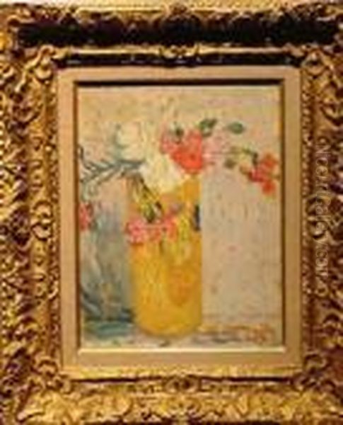 Fleurs Oil Painting by Louis Valtat