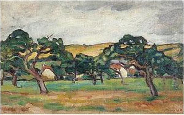 Paysage En Normandie Oil Painting by Louis Valtat