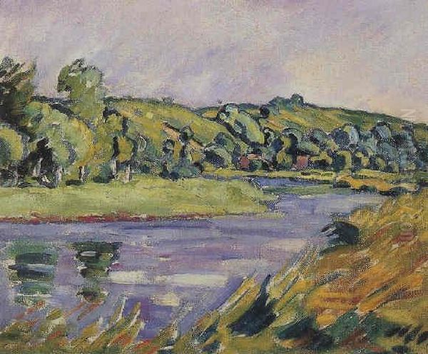 Bord De Riviere Oil Painting by Louis Valtat