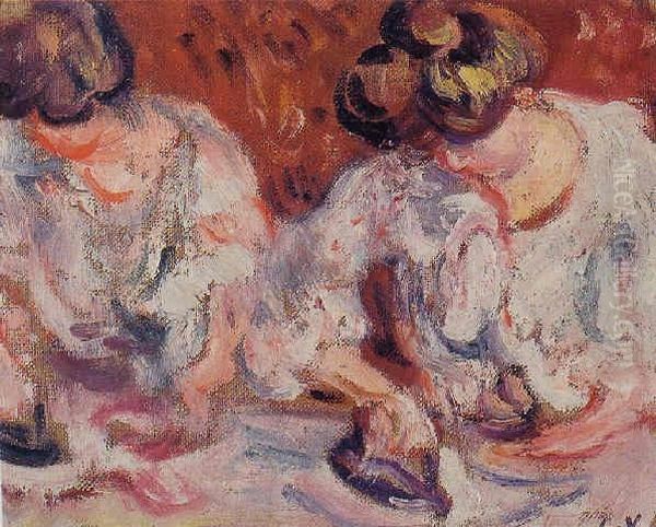 Deux Repasseuses Oil Painting by Louis Valtat