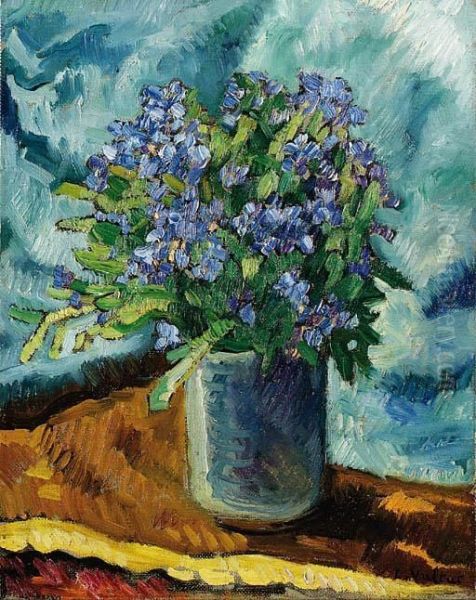 Bouquet De Myosotis Oil Painting by Louis Valtat