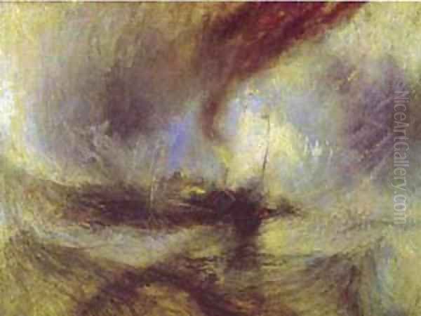 Snow Storm Steam Boat Off A Harbours Mouth 1842 Oil Painting by Joseph Mallord William Turner