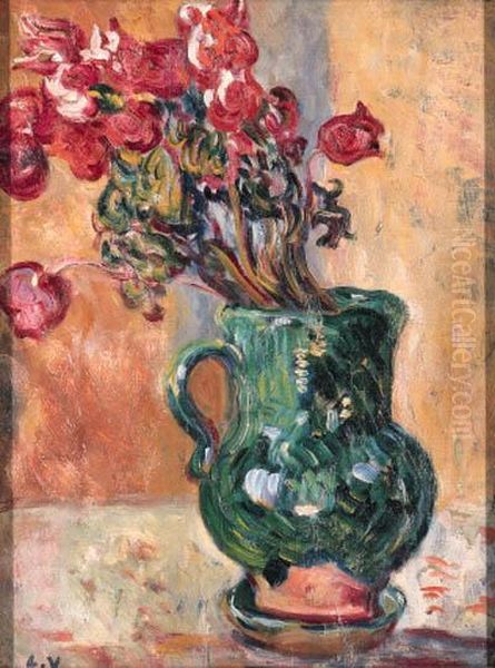 Nature Morte Avec Tulipes Oil Painting by Louis Valtat