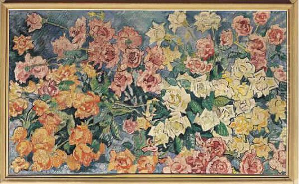 Jete De Roses Oil Painting by Louis Valtat