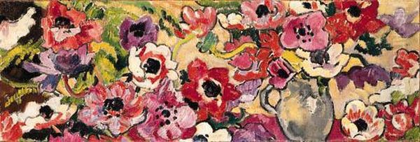 Bouquet De Fleurs Oil Painting by Louis Valtat