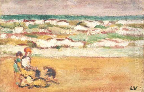 La Plage En Normandie Oil Painting by Louis Valtat