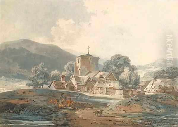 A village church Oil Painting by Joseph Mallord William Turner