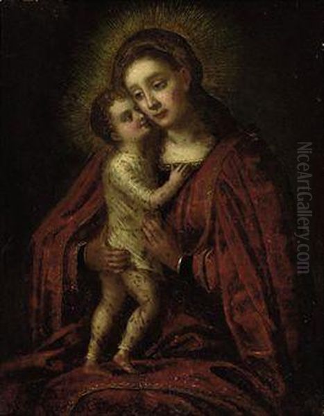 The Virgin And Child Oil Painting by Hendrik van Balen