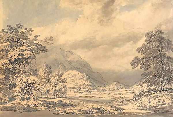 Looking south into Borrowdale, Lake District Oil Painting by Joseph Mallord William Turner