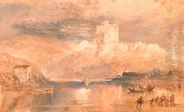 Norham Castle Moonrise Oil Painting by Joseph Mallord William Turner