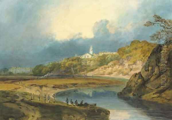 View of Bridgnorth, on the River Severn, Shropshire Oil Painting by Joseph Mallord William Turner