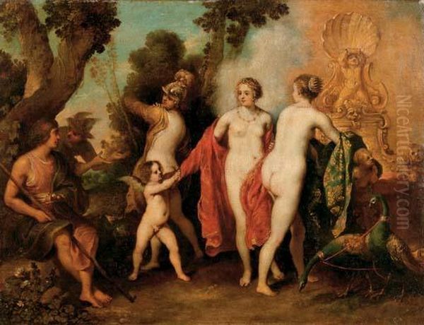 The Judgement Of Paris Oil Painting by Hendrik van Balen