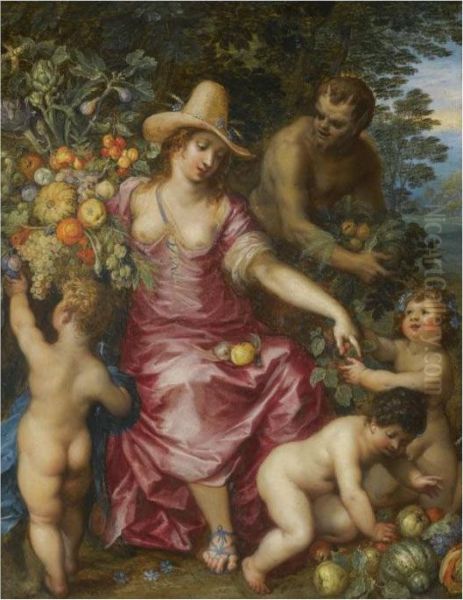 Flora: An Allegory Of Spring Oil Painting by Hendrik van Balen