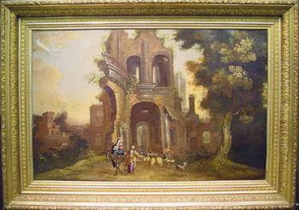 Flight Into Egypt Oil Painting by Hendrik van Balen