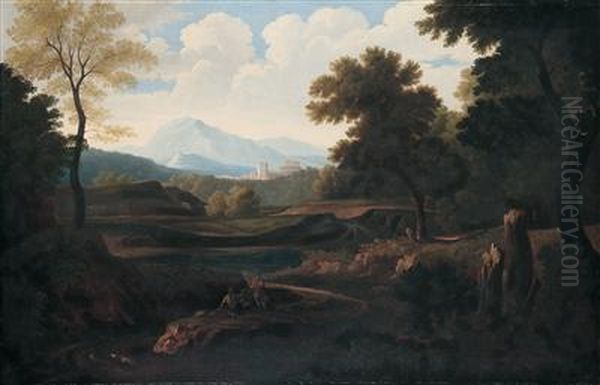 Landschaft Oil Painting by Jan Frans Van Bloemen (Orizzonte)