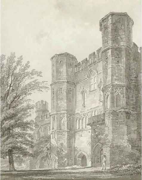 The Abbey Gate, Battle Abbey, Sussex Oil Painting by Joseph Mallord William Turner