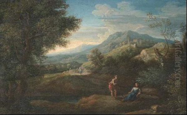 Paesaggio Idilliaco Oil Painting by Jan Frans Van Bloemen (Orizzonte)