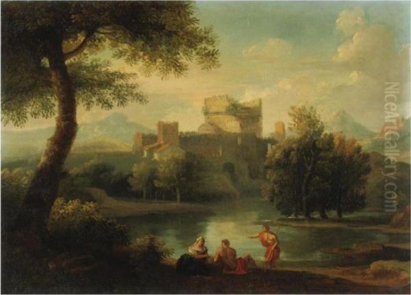 Paesaggio Con La Tomba Di Cecilia Metella Oil Painting by Jan Frans Van Bloemen (Orizzonte)