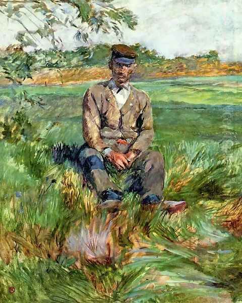 A Laborer At Celeyran Oil Painting by Henri De Toulouse-Lautrec