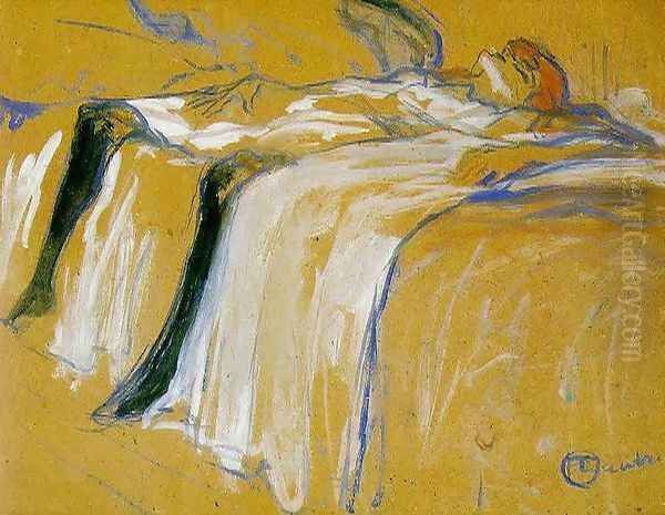 Alone Oil Painting by Henri De Toulouse-Lautrec