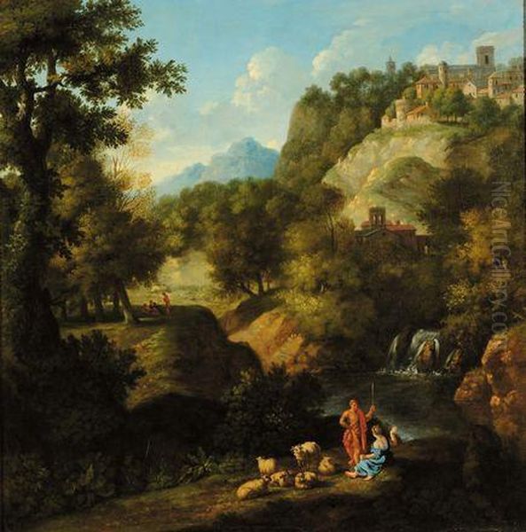 Paesaggio Oil Painting by Pieter van Bloemen