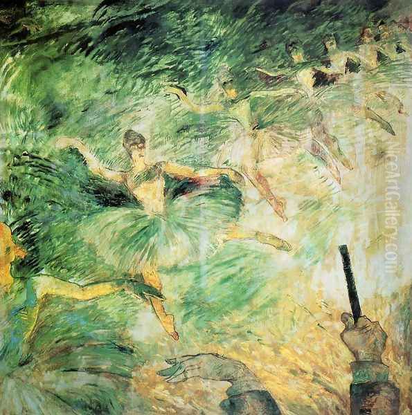 Ballet Dancers Oil Painting by Henri De Toulouse-Lautrec