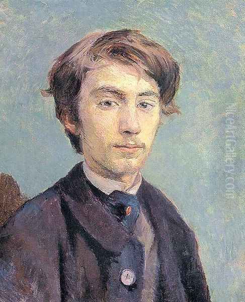 Portrait of the Artist Emile Bernard 1886 Oil Painting by Henri De Toulouse-Lautrec