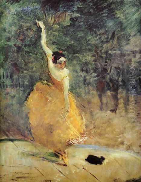 The Spanish Dancer Oil Painting by Henri De Toulouse-Lautrec