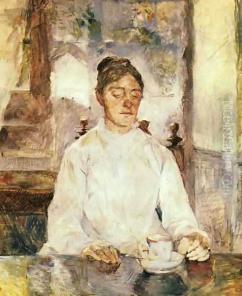 The Mother Of The Artist Oil Painting by Henri De Toulouse-Lautrec