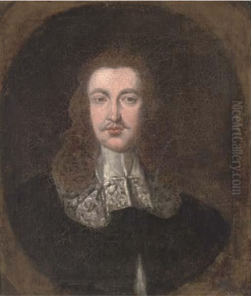 Portrait Of A Gentleman Oil Painting by Cornelius Jonson