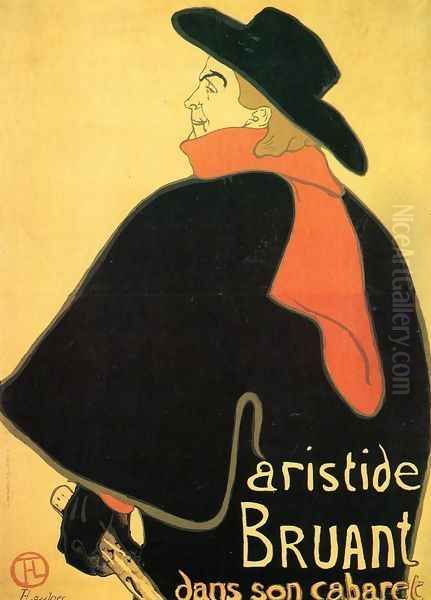 Aristede Bruand At His Cabaret Oil Painting by Henri De Toulouse-Lautrec