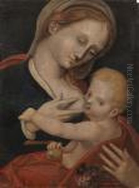 Vierge A L'enfant Oil Painting by Joos Van Cleve