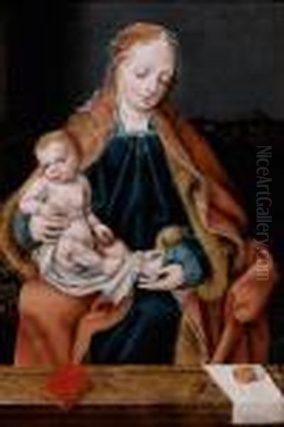 Vierge A L'enfant Oil Painting by Joos Van Cleve