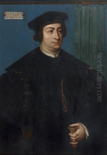 Portrait De Josepusantonius D'acosta Oil Painting by Joos Van Cleve