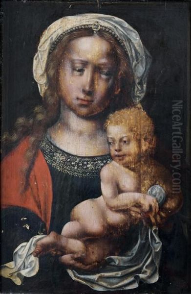 Vierge A L'enfant Oil Painting by Joos Van Cleve