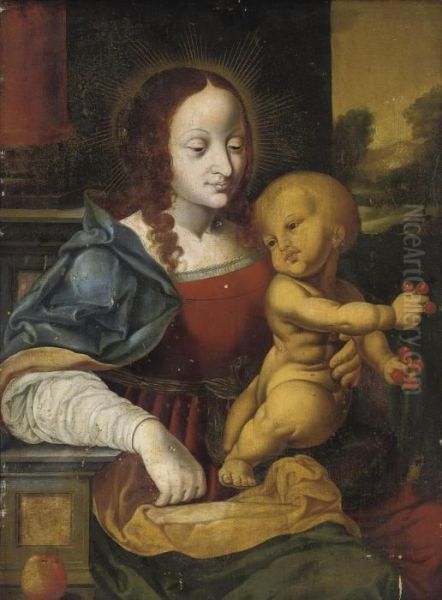 The Virgin And Child Oil Painting by Joos Van Cleve