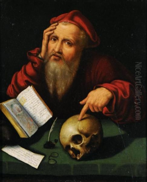 Saint Jerome Oil Painting by Joos Van Cleve