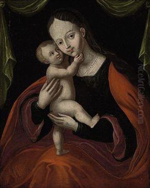 The Virgin And Child Oil Painting by Joos Van Cleve