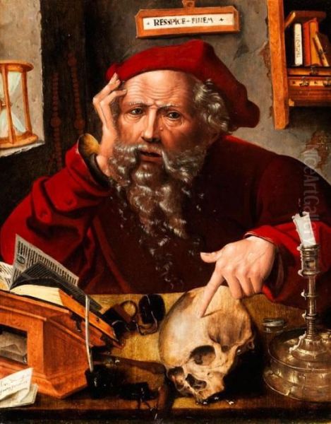 Vanitas-darstellung Oil Painting by Joos Van Cleve