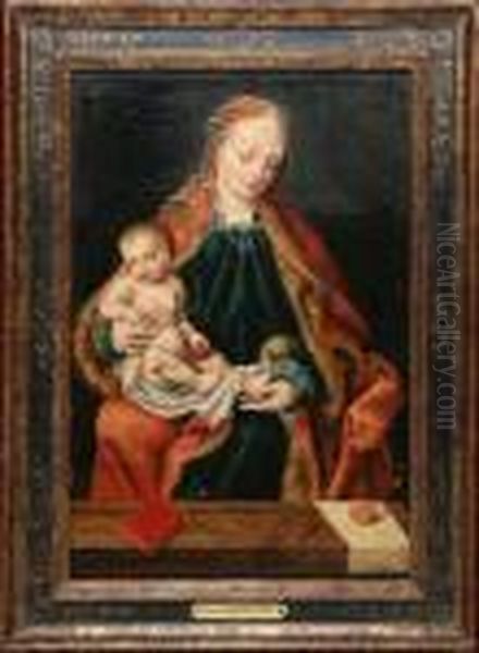 Madonna Oil Painting by Joos Van Cleve